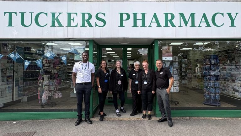 Tuckers Pharmacy team outside the branch